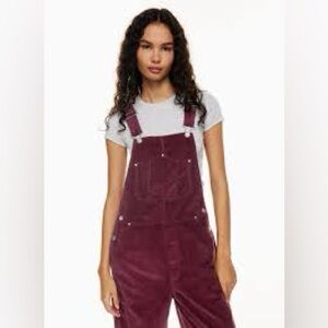 Aritzia TNA Avery Corduroy Overalls